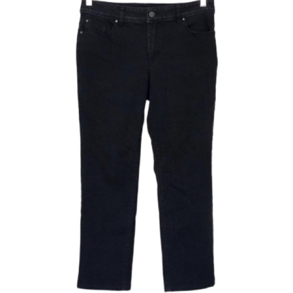 Chico’s Distressed Black Platinum Jeans
